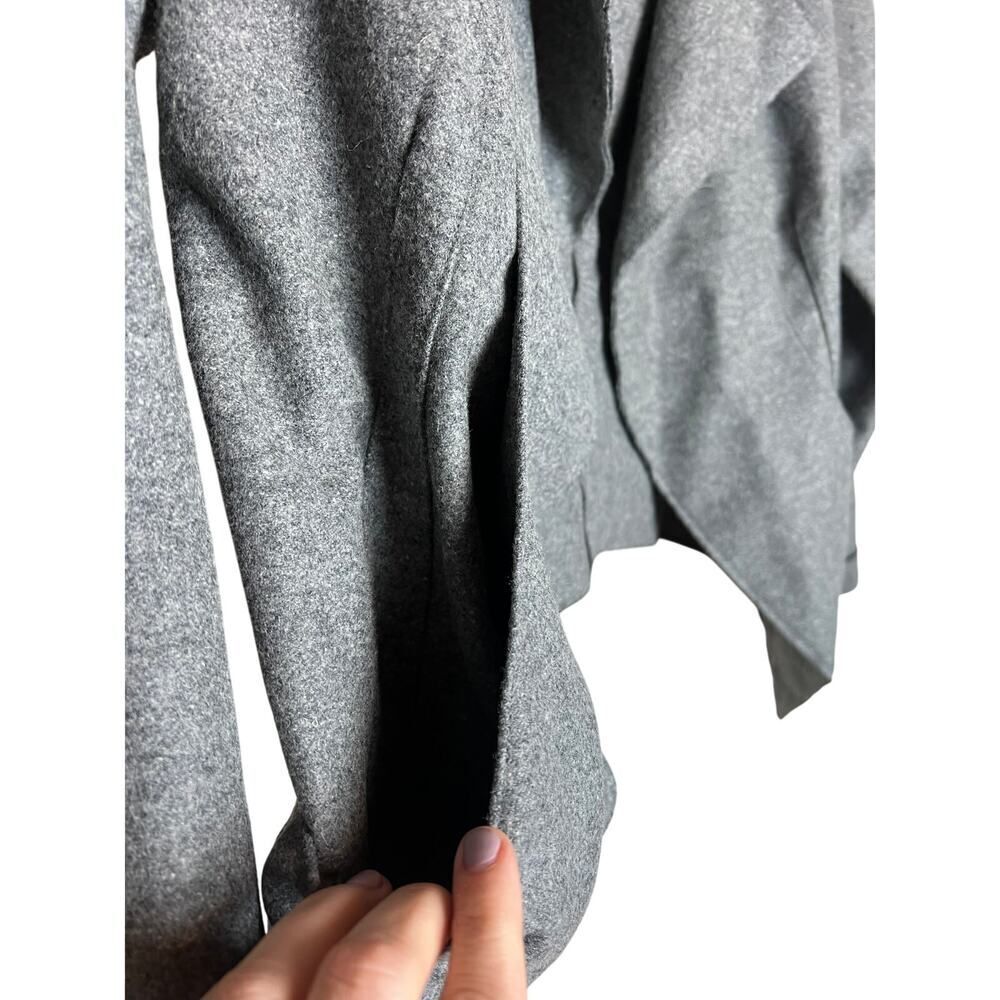 Anna Brown Studio Grey Wool Raw Edge Blazer Jacket Sz. S - Picture 3 of 7